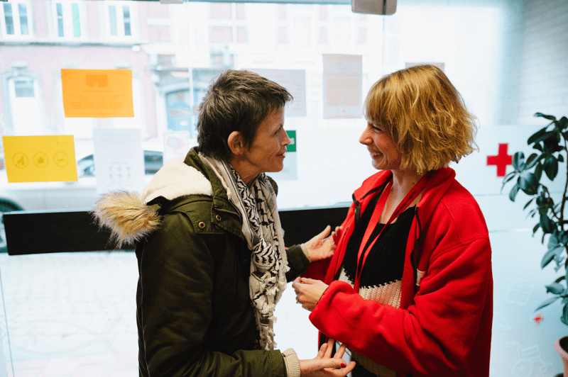 repas aux bénéficiaires du bar à soupe de Verviers.